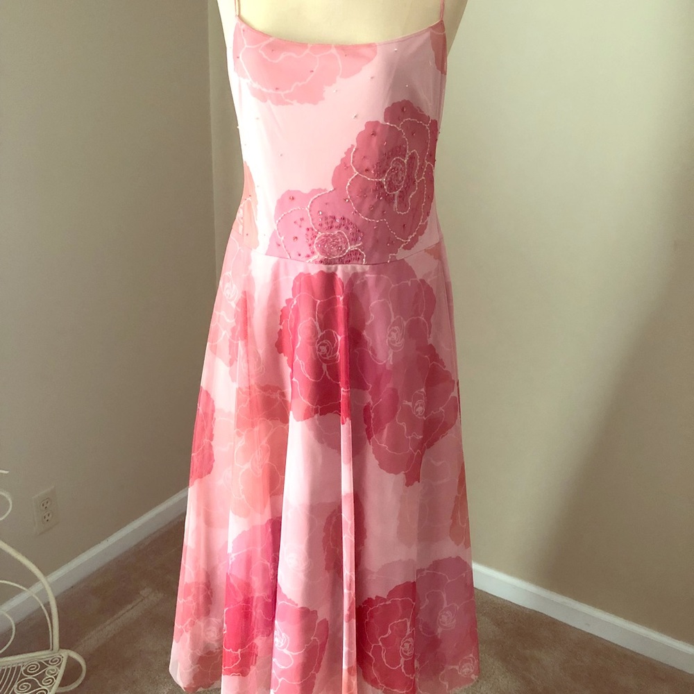 BCBG Max Azria Poppy pink tulle gown PROM